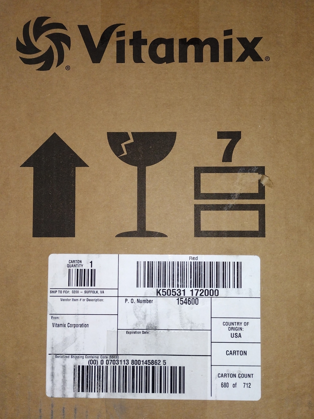 Vitamix Red Kitchen Accessory Box - Premium Cookware Storage